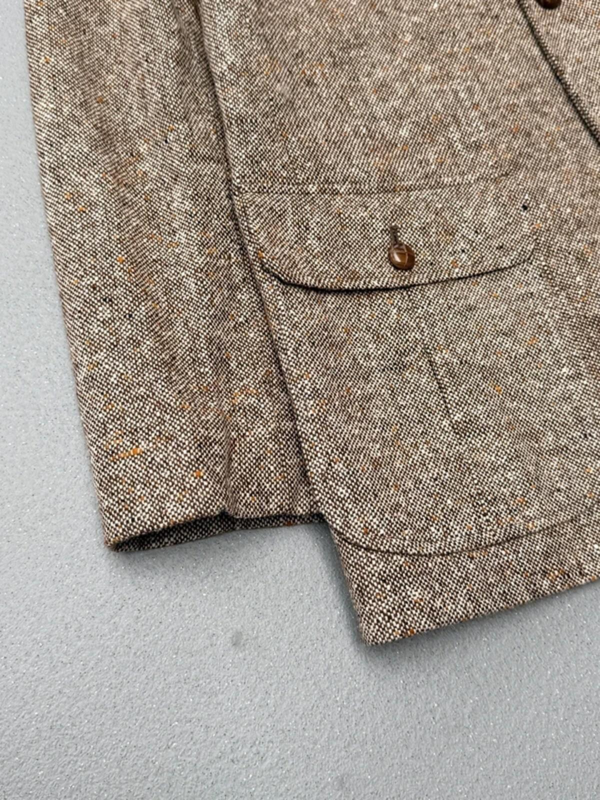 1970s Field Jacket Wool Beige Mens Large