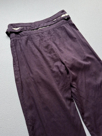 Emporio Armani Wide Leg Boho Cotton Trousers Size 10