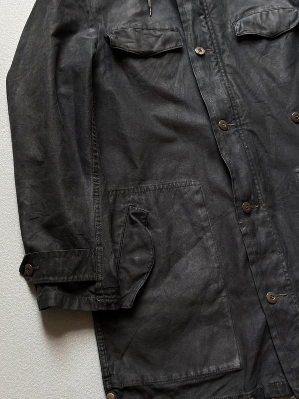 80s Black German Military Parka Large
