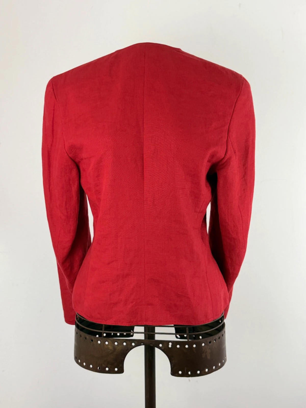 Bogner Linen Red Blazer Jacket 12