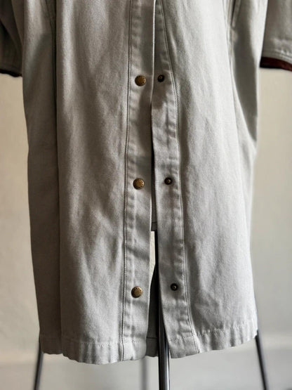 Orvis Vintage Canvas Trenchcoat Men’s Large Grey