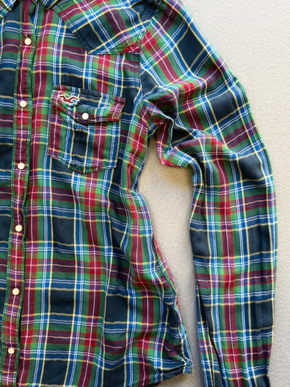 Hollister Y2K Check Shirt Large Ladies