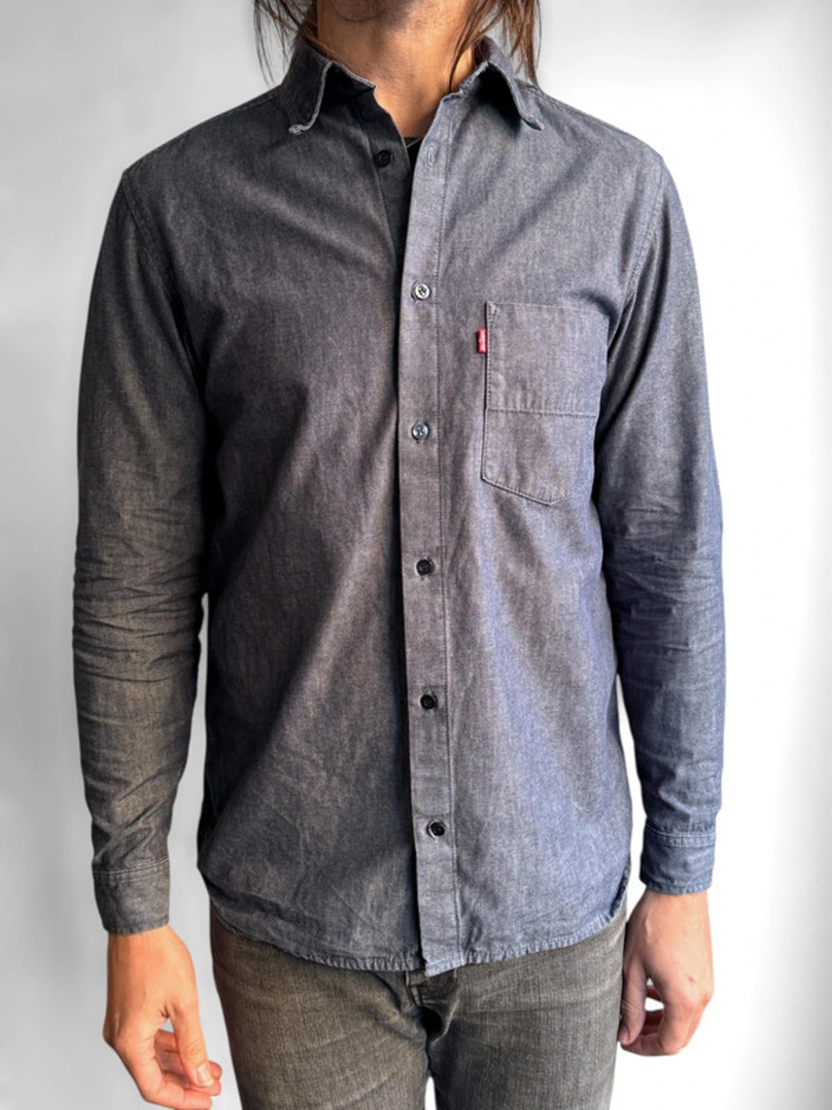 Levi’s 2000s Raw Denim Shirt Medium