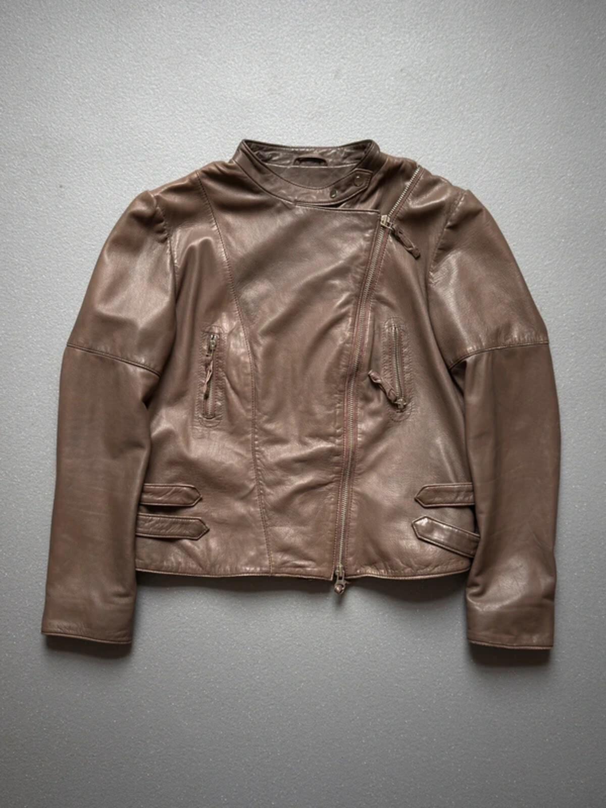 DNA Amsterdam Butter Soft Lamb Leather Asymmetrical Jacket Large
