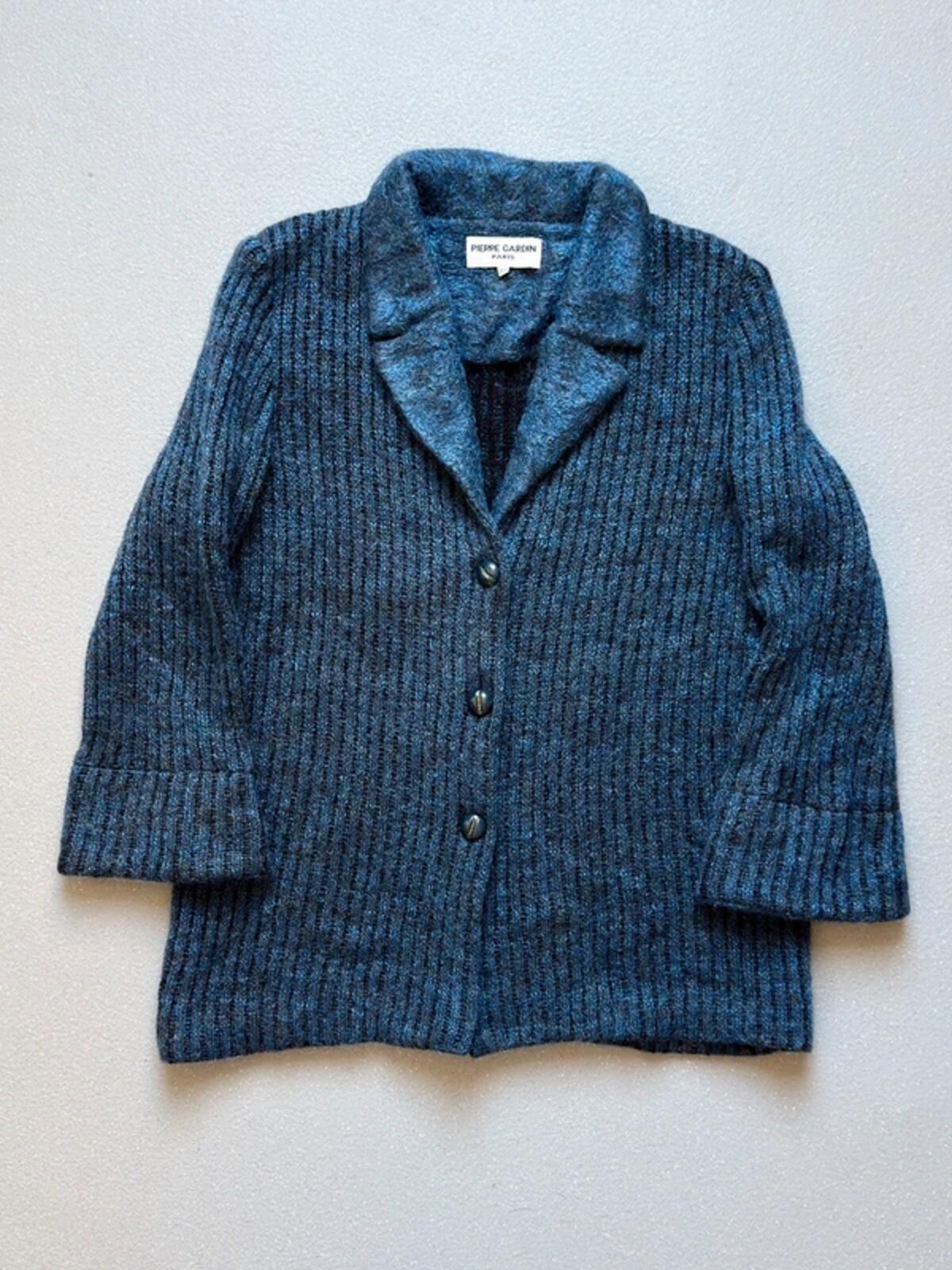 Pierre Cardin Mohair Wool 80s Vintage Cardigan 16
