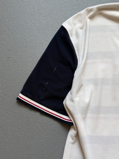 Lotto Vintage 90s Stripe Polo Shirt XXL