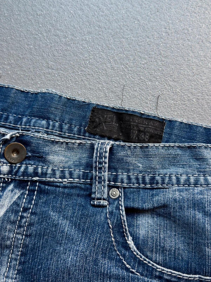 Y2K Baggy Axel Denim Shorts 38”