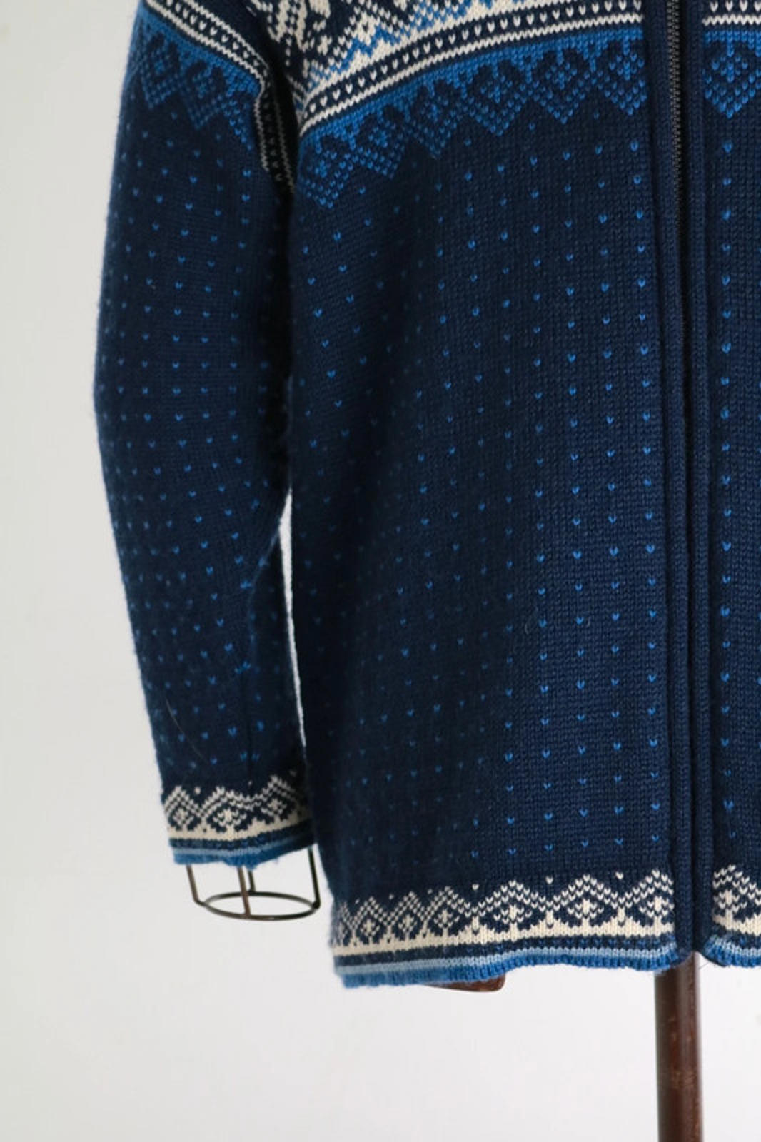 Norway Traditional Zip Cardigan Vintage Large Ladies