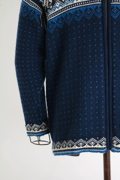 Norway Traditional Zip Cardigan Vintage Large Ladies