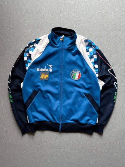 80s Italy Football Team Diadora Track Jacket Medium