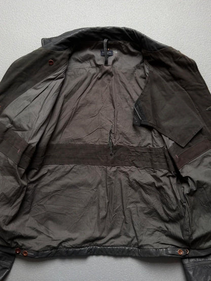 Paul Smith 2000s Leather Utility Jacket Large