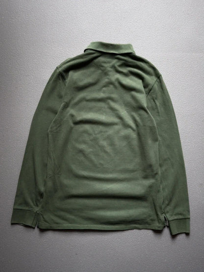 Paul Smith Zebra Long Sleeve Green Polo Shirt Medium