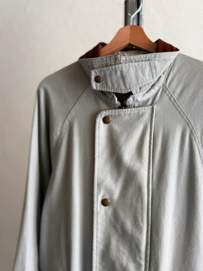 Orvis Vintage Canvas Trenchcoat Men’s Large Grey