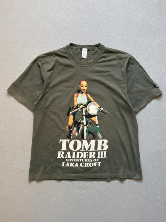 Tomb Raider 3 Vintage T Shirt Large 1998 Video Game Promo