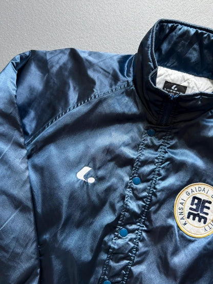 Vintage Kansai University Japan Nylon Varsity Bomber Jacket XL