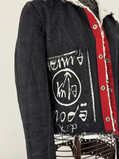 Y2K Art Cropped Jacket Size 10