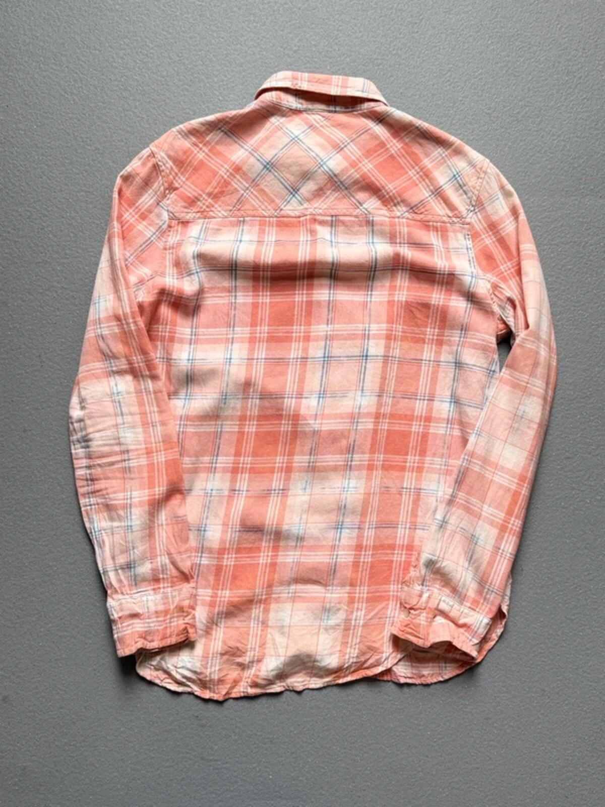 Aeropostale Light Check Shirt Large Ladies Pastel Y2K Indie