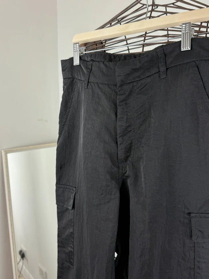 Y2K Baggy Cargo Nylon Trousers Size 10