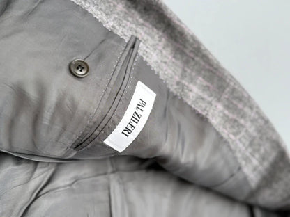 Pal Zileri Grey Lilac Check Wool Jacket IT50