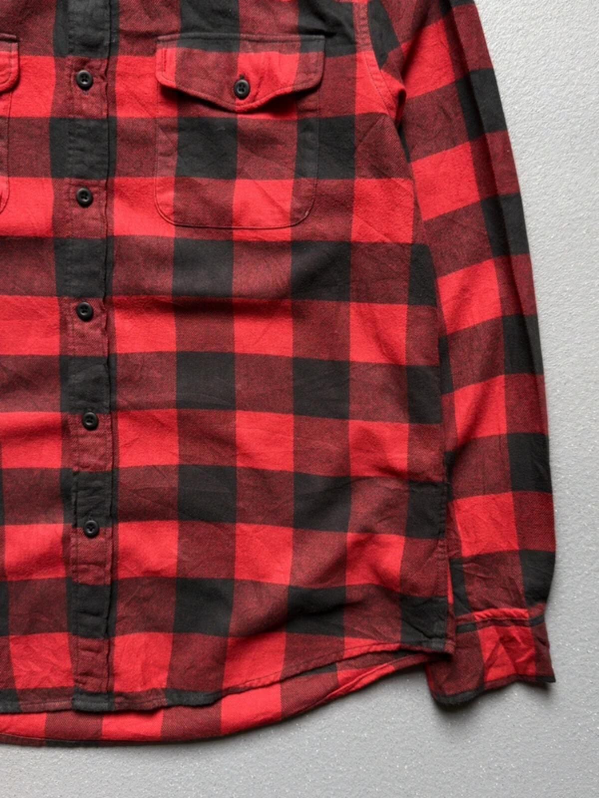 Red & Black Lumberjack Flannel Shirt Large American Eagle