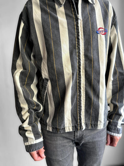 Striped Harrington Work Jacket Vintage XL