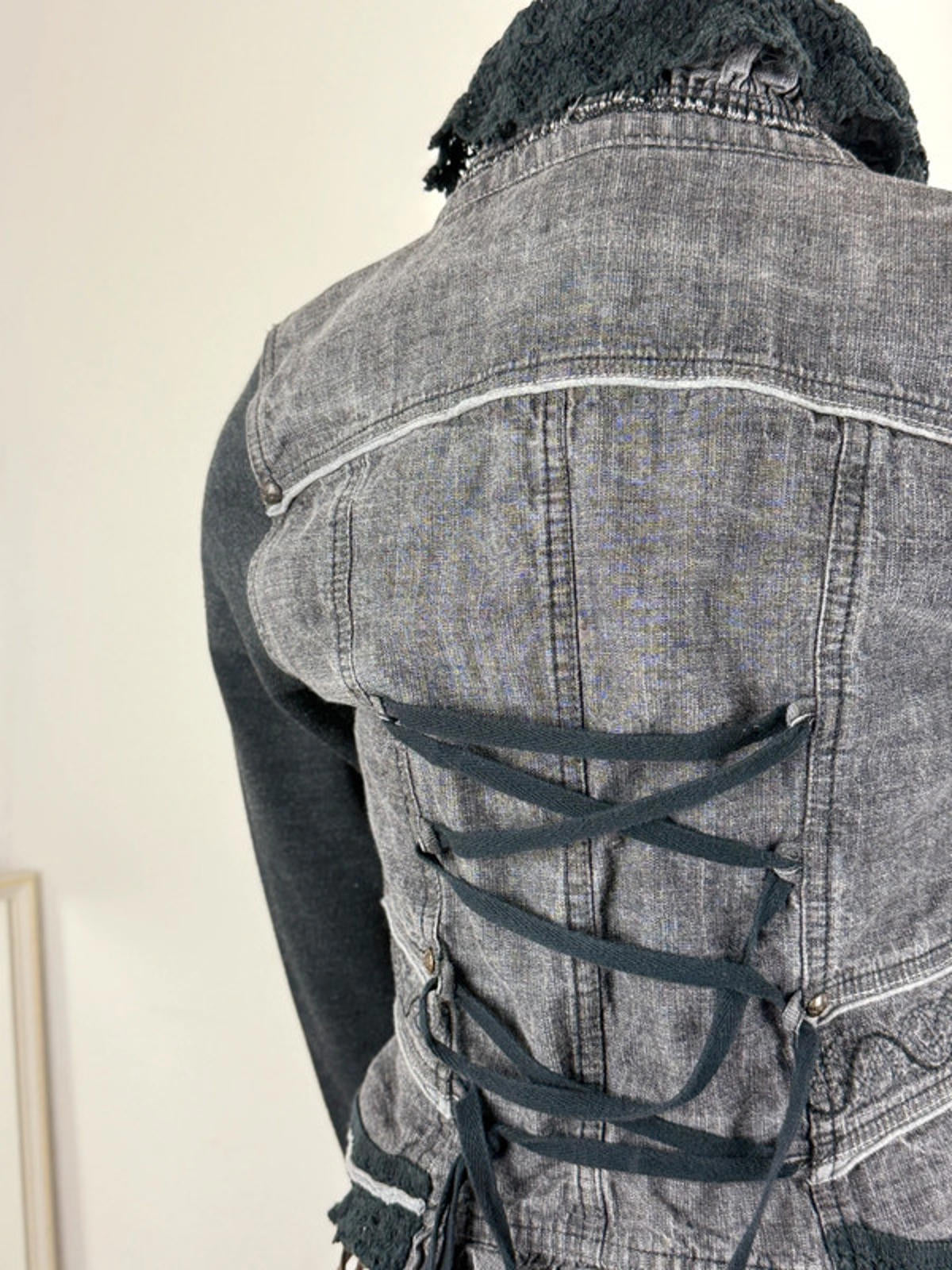 Y2K Cropped Gothic Blazer Jacket XS