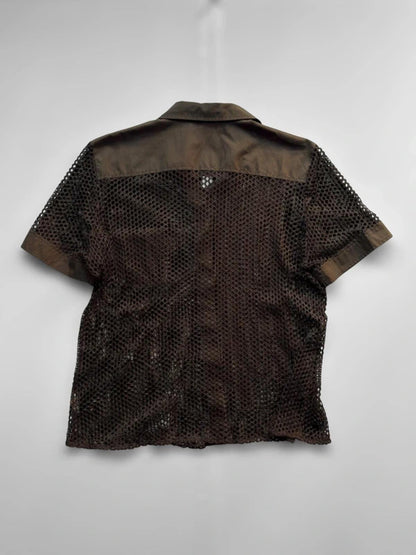 Y2K Khaki String Shirt Large Ladies