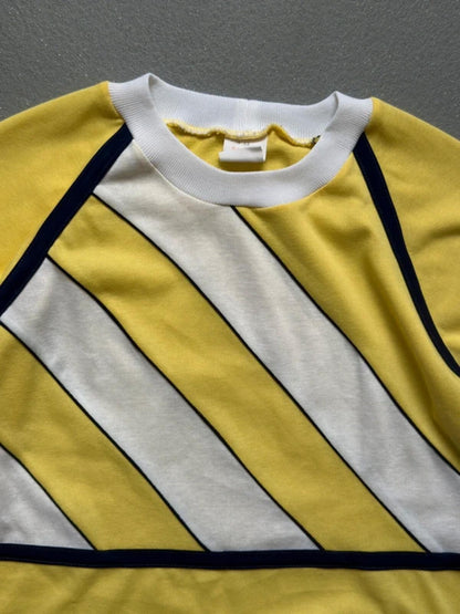 Vintage 80s Ringer T Shirt Large