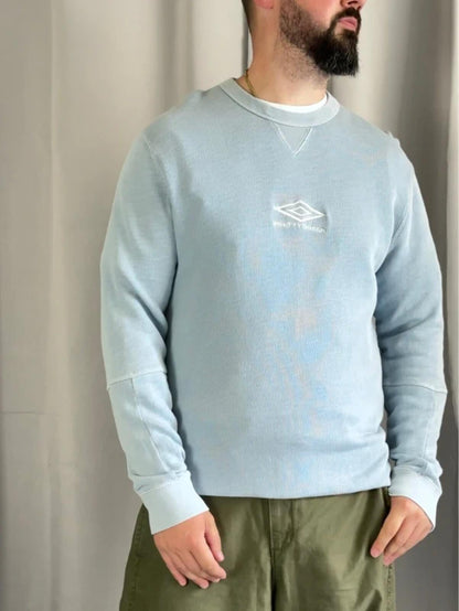Pretty Green x Umbro Light Blue Maine Road Sweatshirt Large