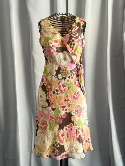 Y2K Asymmetrical Japanese Style Sleeveless Dress Size 8/10