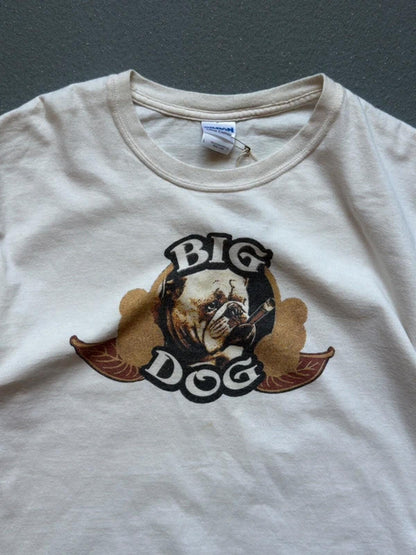 Y2K English Bulldog T Shirt Large