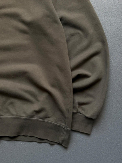Vintage 90s St Michael Khaki Sweatshirt Large M&S