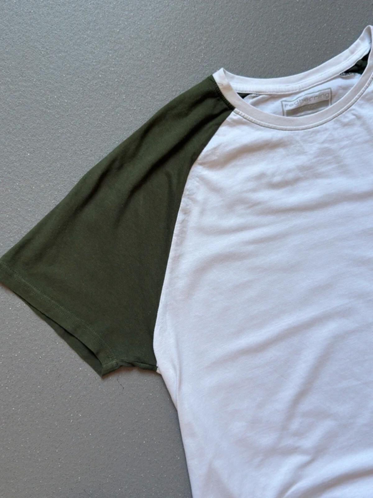 Y2K Ringer Baseball T Shirt Large Slim