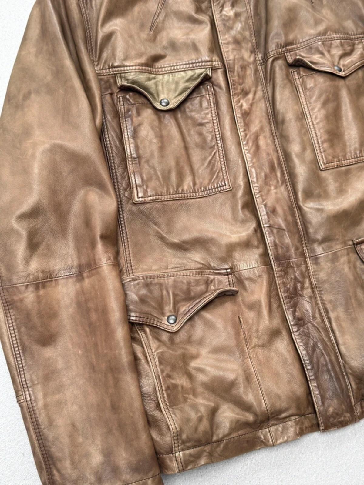 Hugo Boss Trialmaster Style Leather Jacket Large/XL