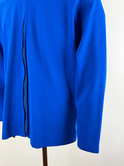 1970s Track Jacket Full Zip Royal Blue Large