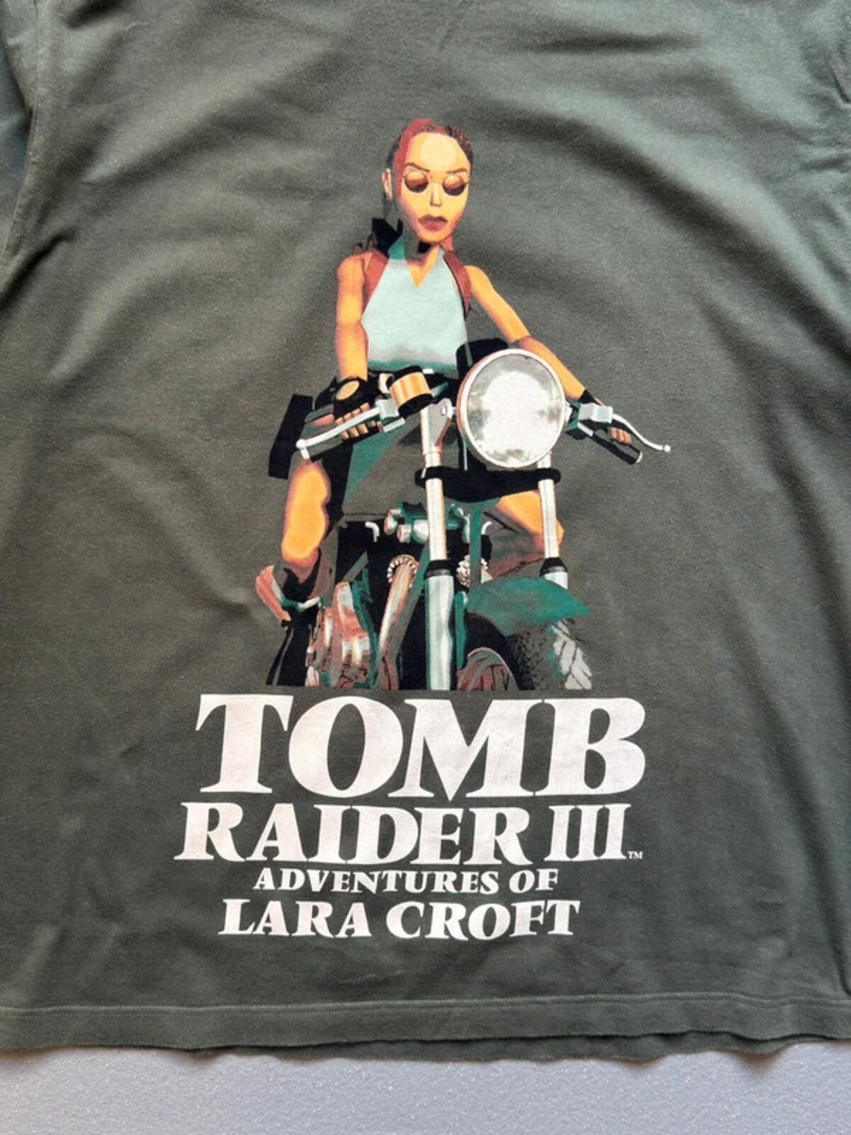 Tomb Raider 3 Vintage T Shirt Large 1998 Video Game Promo