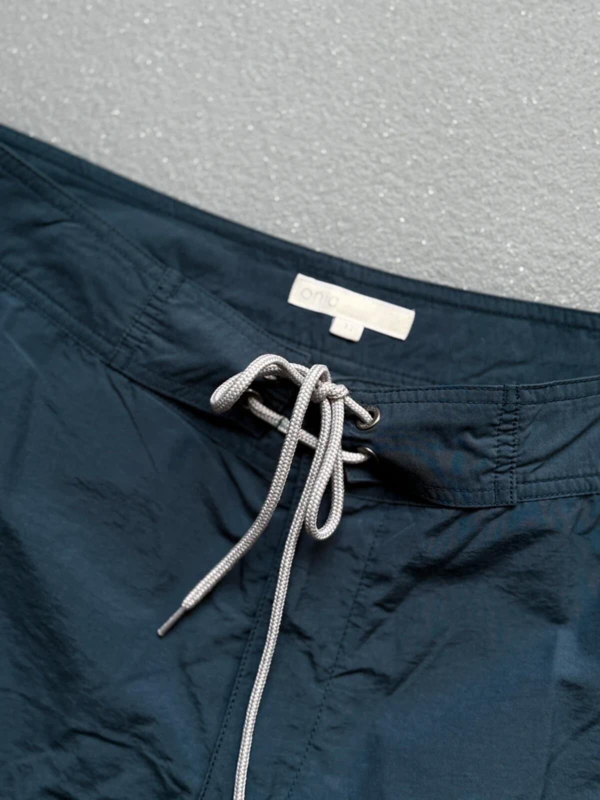 Onia Swim Shorts Blue Nylon 32”