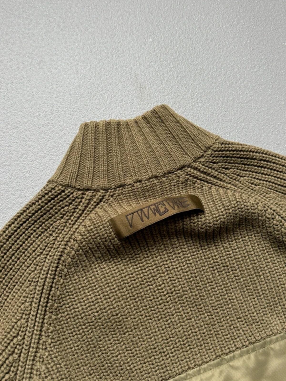 Diesel Archive Cropped Cable Knit Utility Jacket Small