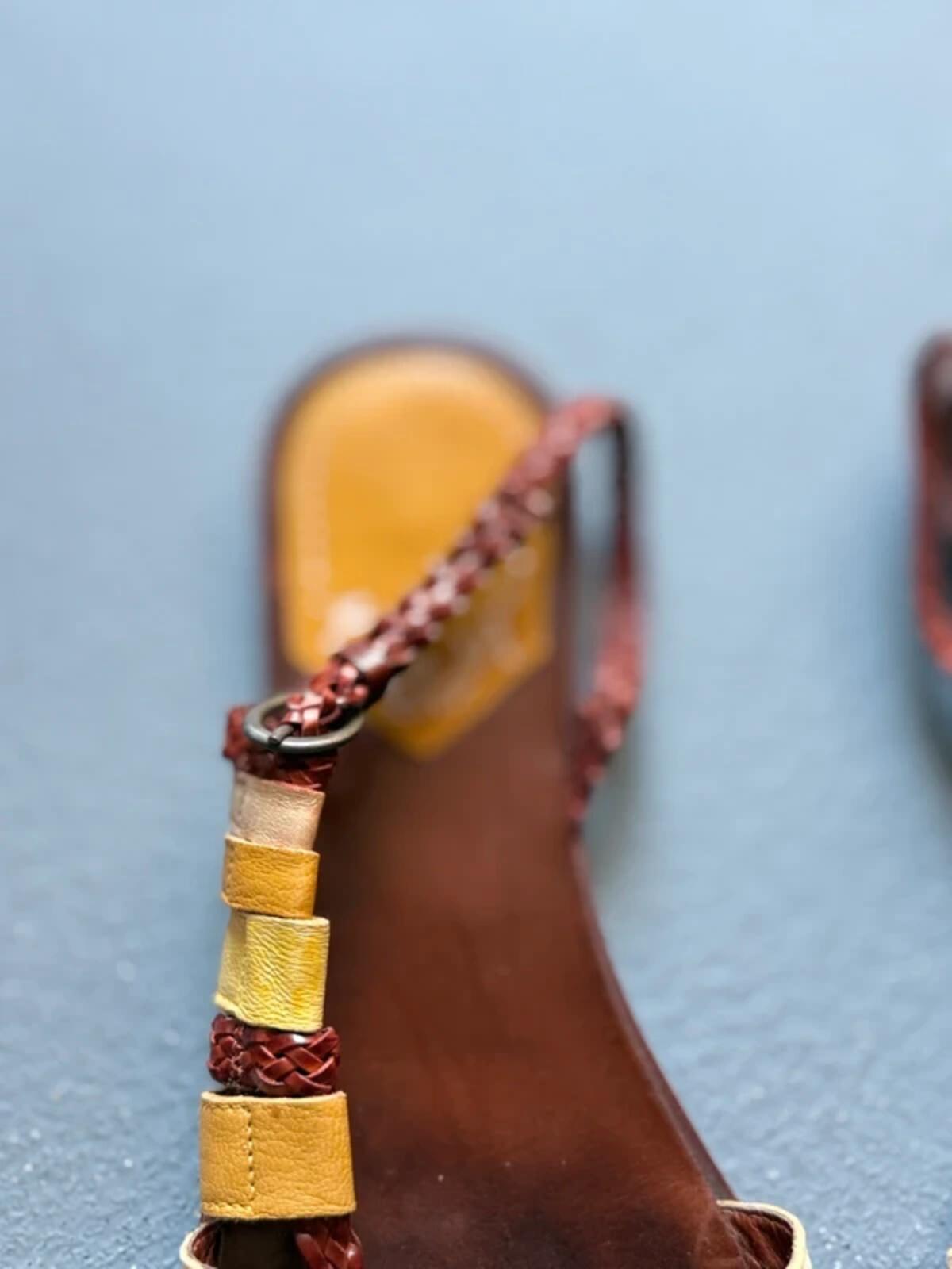 Miss Sixty Y2K Plaited Strappy Sandals Uk 6 / EU 39