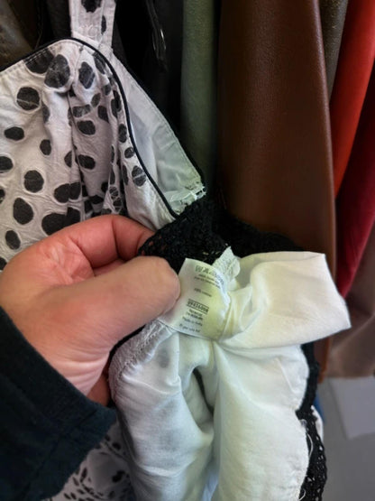 Per Una Summer Strap Dress Size 14 Black & White