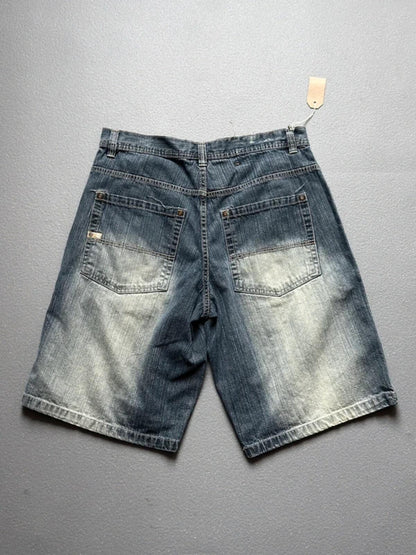 Southpole Faded Blue Jorts 35”