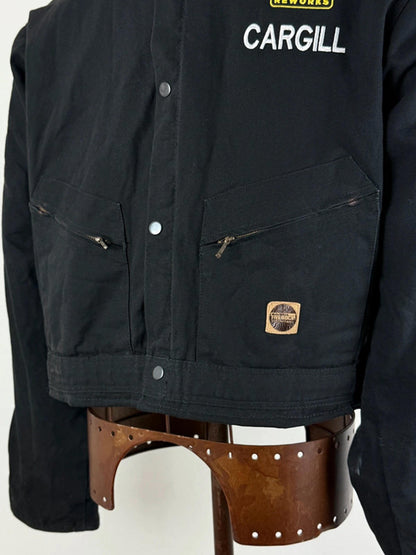 Cropped Black Detroit Work Jacket Large