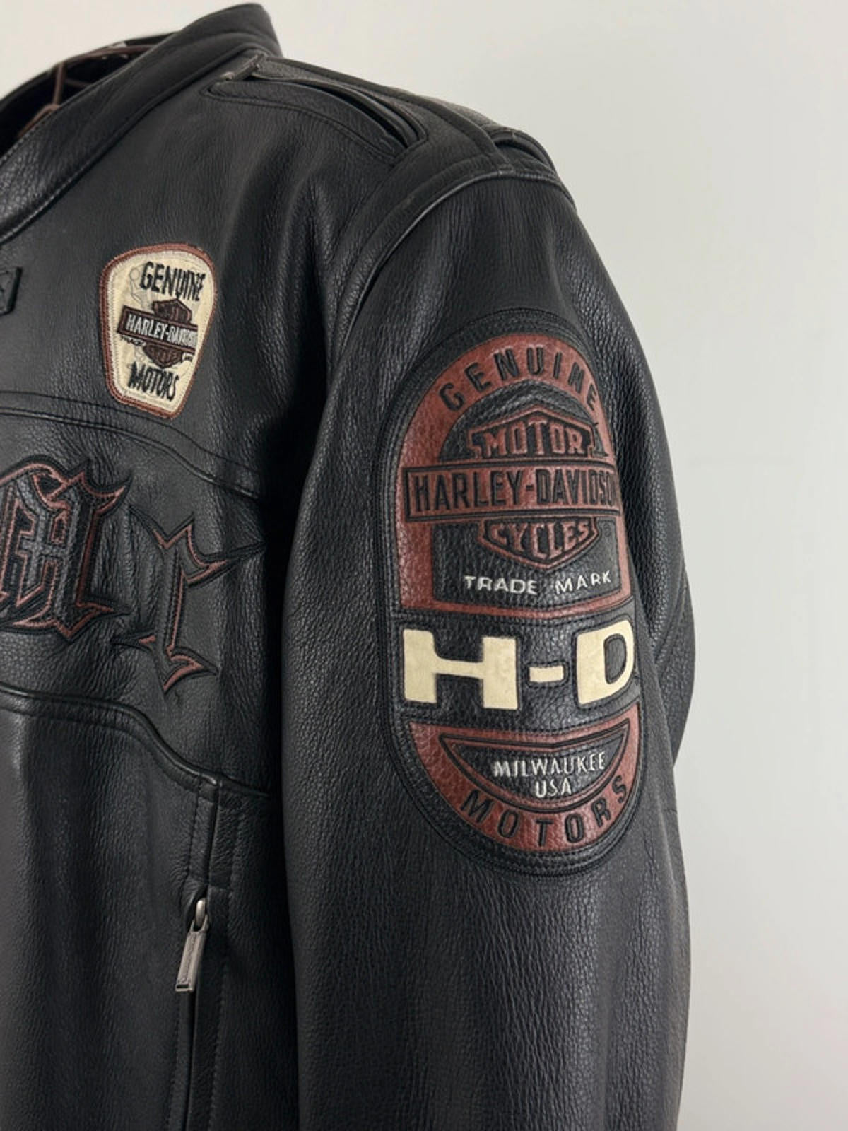 Harley Davidson Leather Biker Jacket XXL