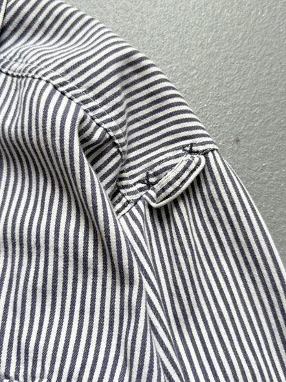 Replay 80s Railroad Stripe Chore Shirt Medium