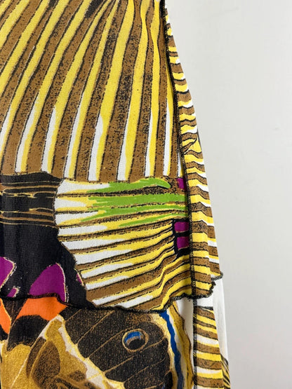 Y2K Floral Backless Halter Neck Dress Size 10