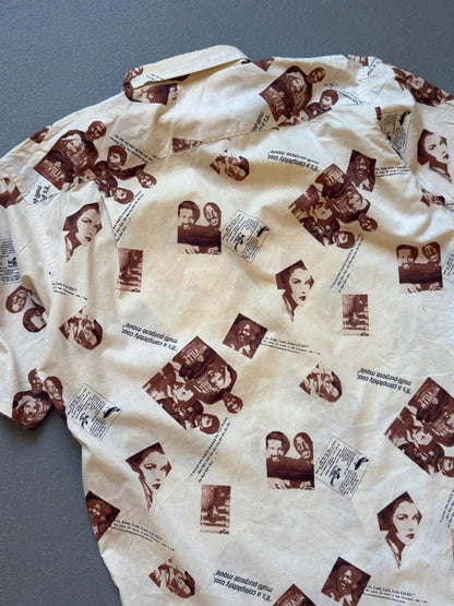 Vintage 80s Photo Print Shirt XL