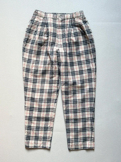 US Polo Association High Waisted Check Wool Blend Trousers 28”