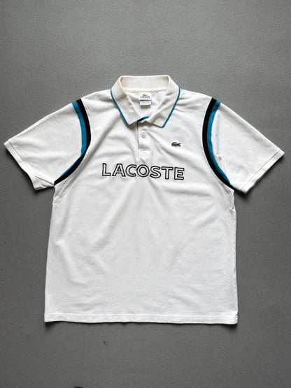 Lacoste Sport Y2K Spellout Polo Shirt Size 6 / XL