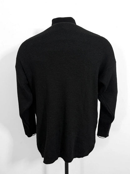 80s Vintage Art Deco Geometric Long Knit Jumper Size 14