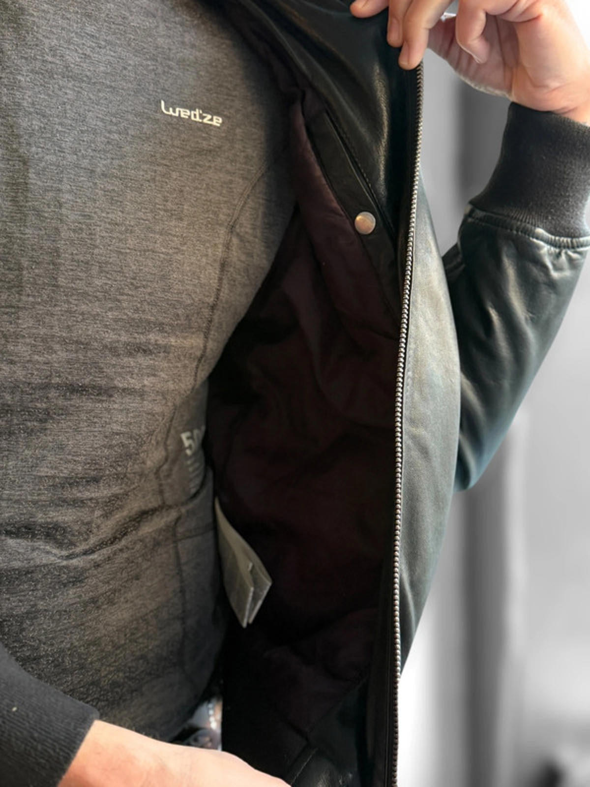 Diesel Sheepskin Real Leather Bomber Jacket Medium